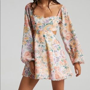 Ebonee Floral Dress in Flower Crown